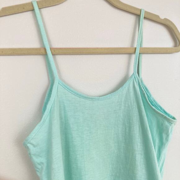 Vintage Y2K Womens S Mint Green Lace Trim Stretch Cami Fairy Coquette Twilight - Picture 7 of 9